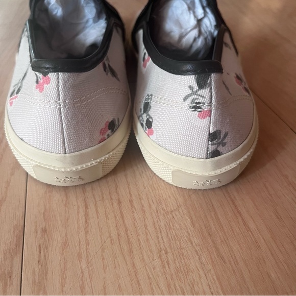 Coach Chrissy Slip On Sneaker Shoe Pink Floral Size 9 - Picture 5 of 9